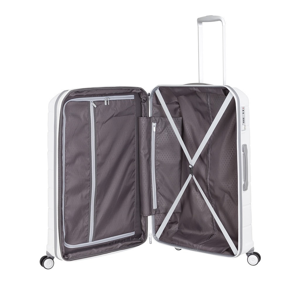 Saxoline Maleta Rígida Octolite Spinner 81/32 Exp Blanco Xl