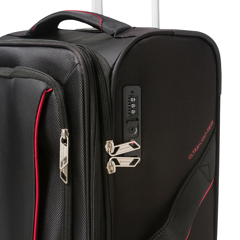 Saxoline Maleta Vancouver Sx Spinner 20 Black Cabina 37 8 Lts