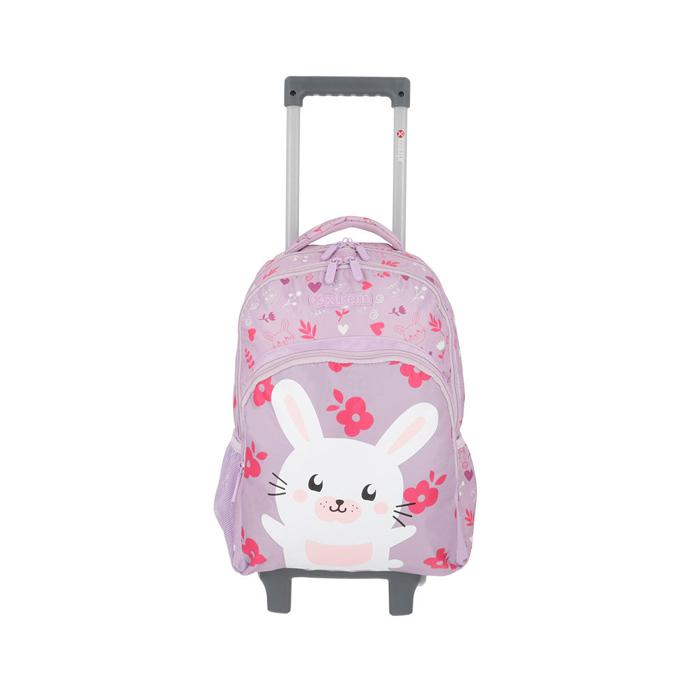 saxoline Mochila con ruedas para niñas Lincoln Rabbit lila