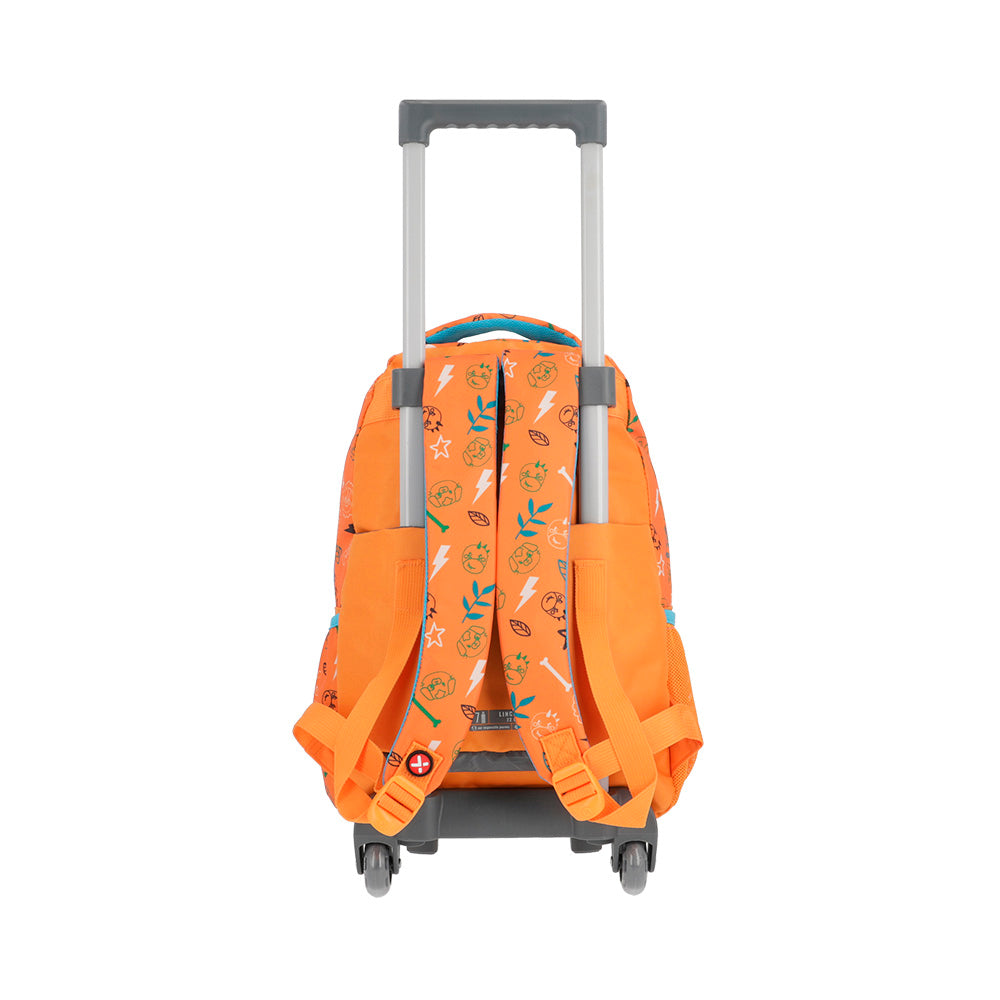 Saxoline Mochila Con Ruedas Para Niños Lincoln Lion Naranja