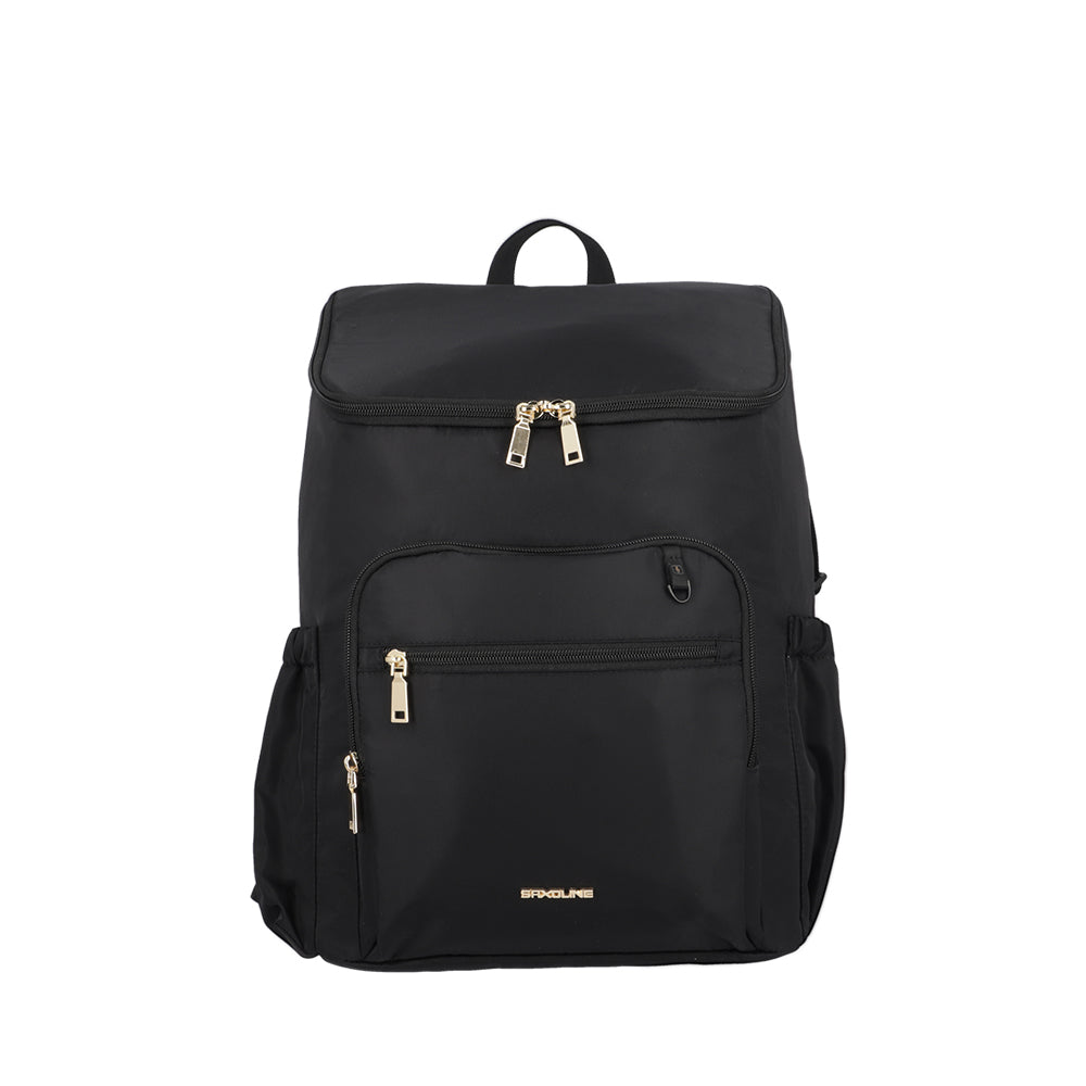 saxoline Mochila maternal Parentpack con mudador negro