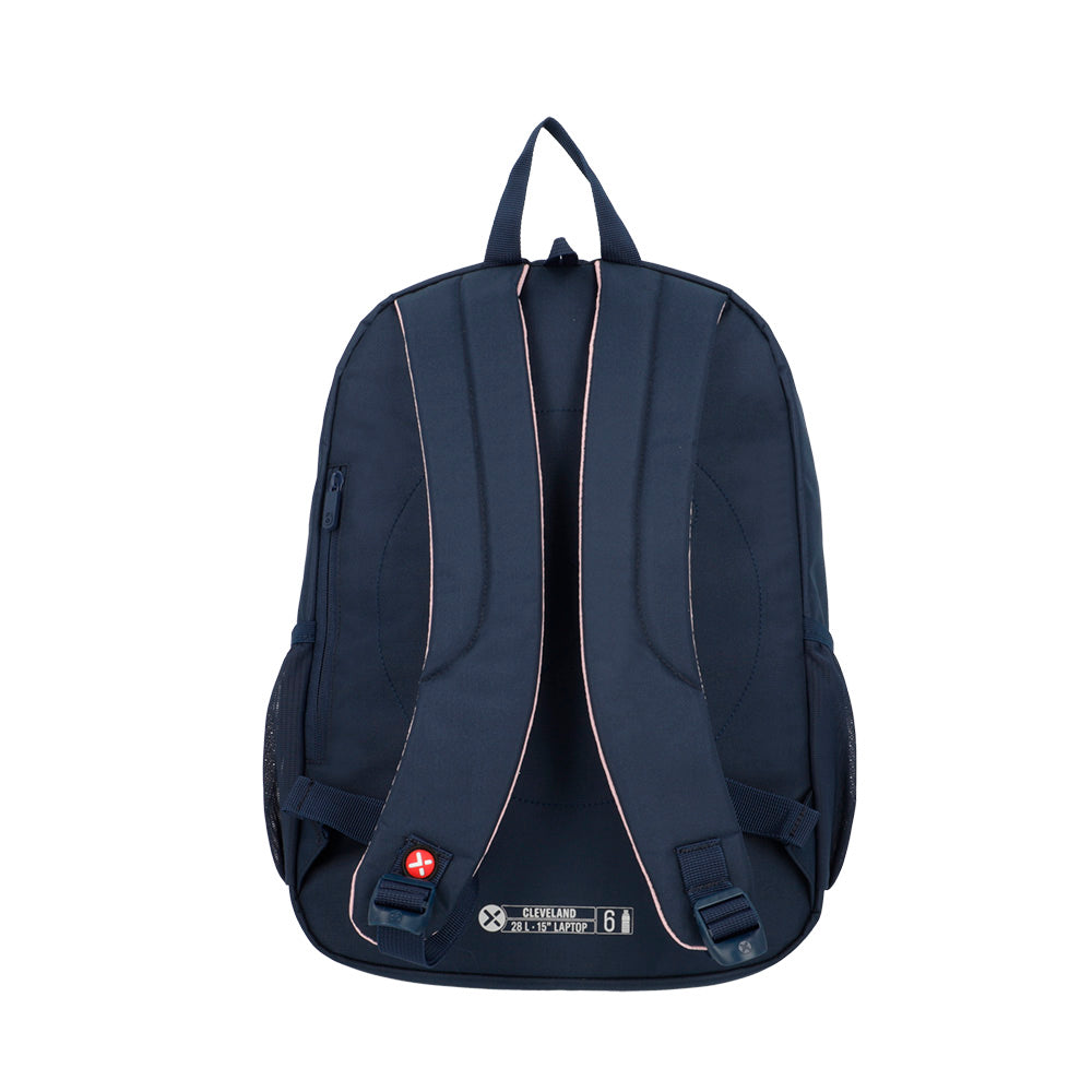 Saxoline Mochila Para Notebook 15" Cleveland Azul/rosada