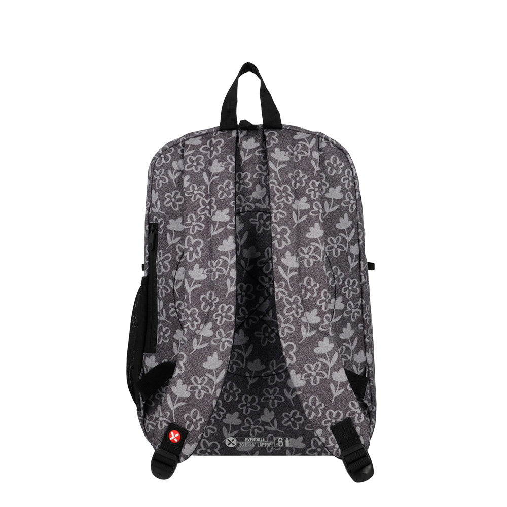 Saxoline Mochila Para Notebook 16" Everdale Negra Flores