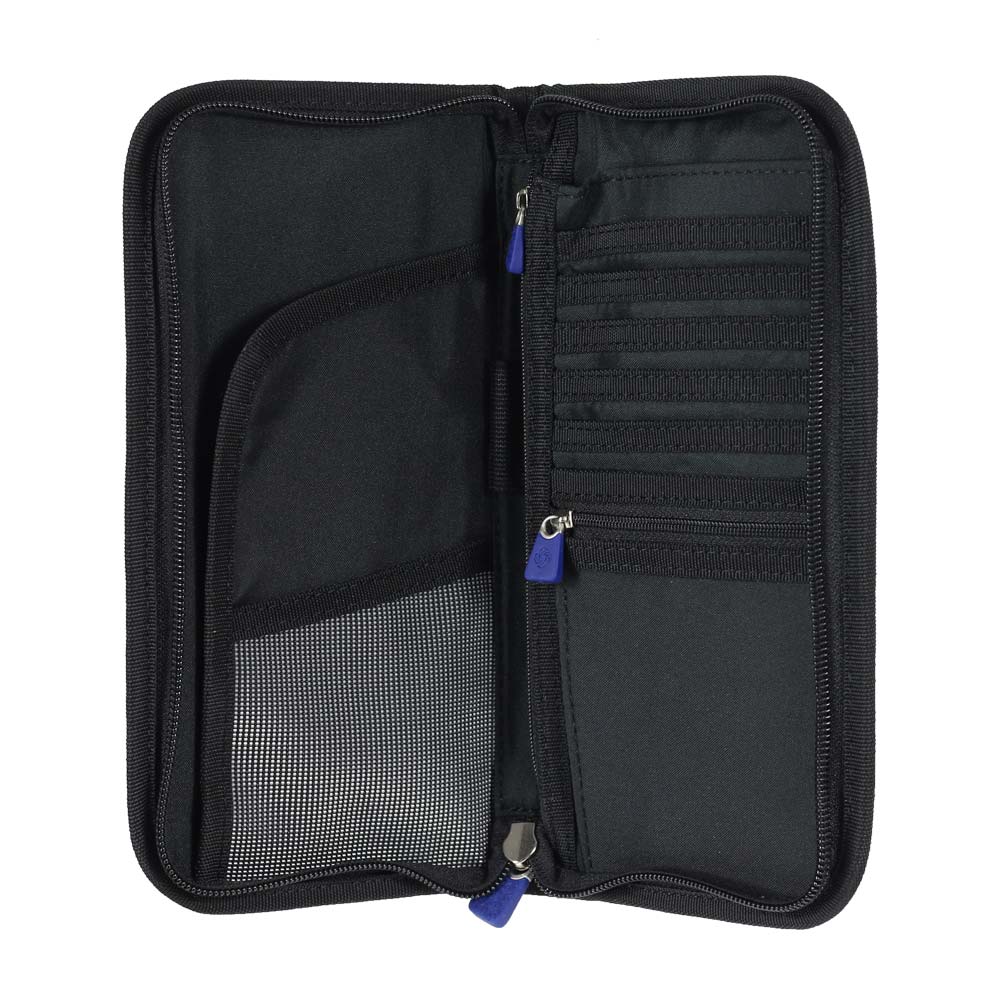 Saxoline Portapasaporte Global Travel Accessories Zipped Travel Wallet Rfid Black