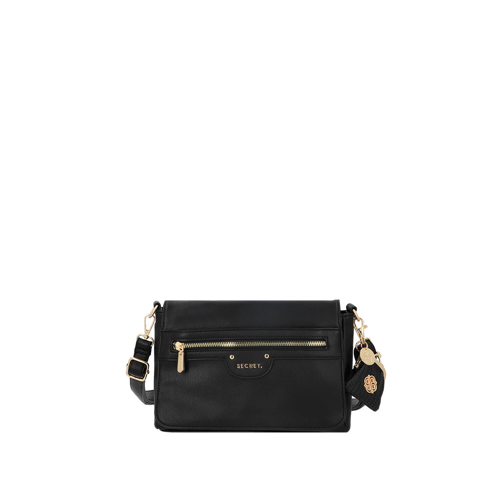 saxoline Bandolera Lisse negra