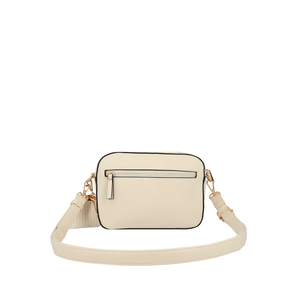 Saxoline Bandolera Pequeña Lisse Beige