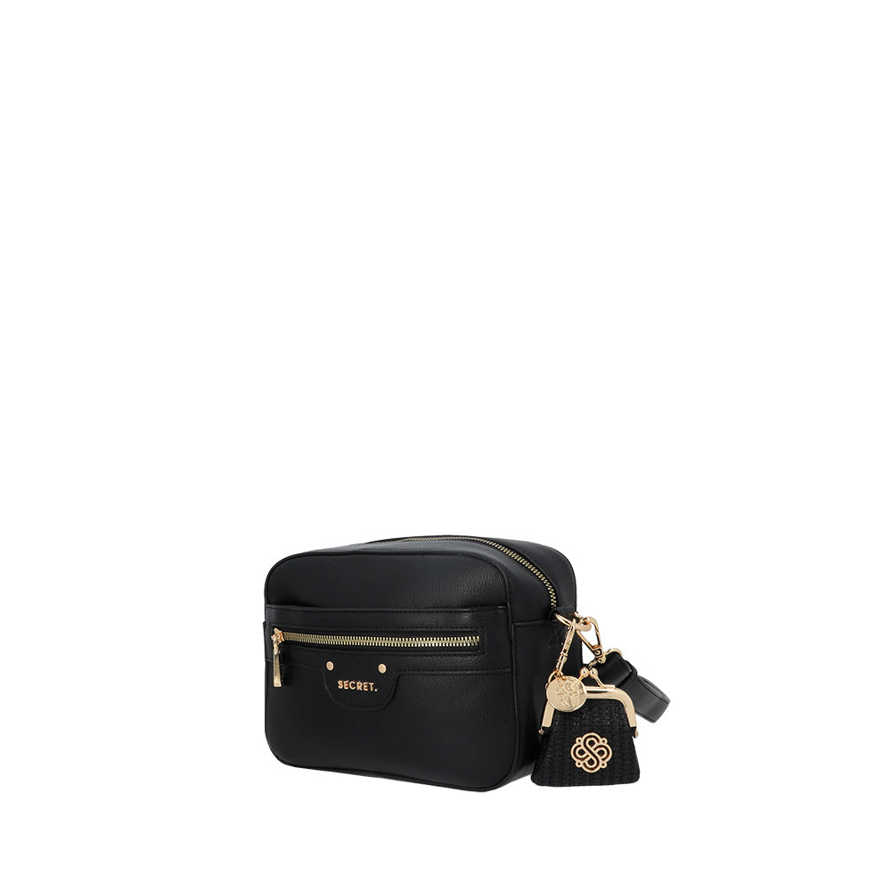 Saxoline Bandolera Pequeña Lisse Negra