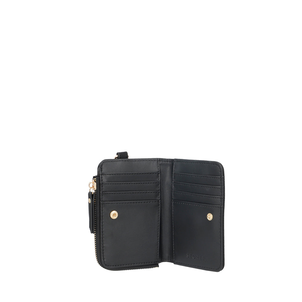 Saxoline Billetera Alcala Negra Pequeña