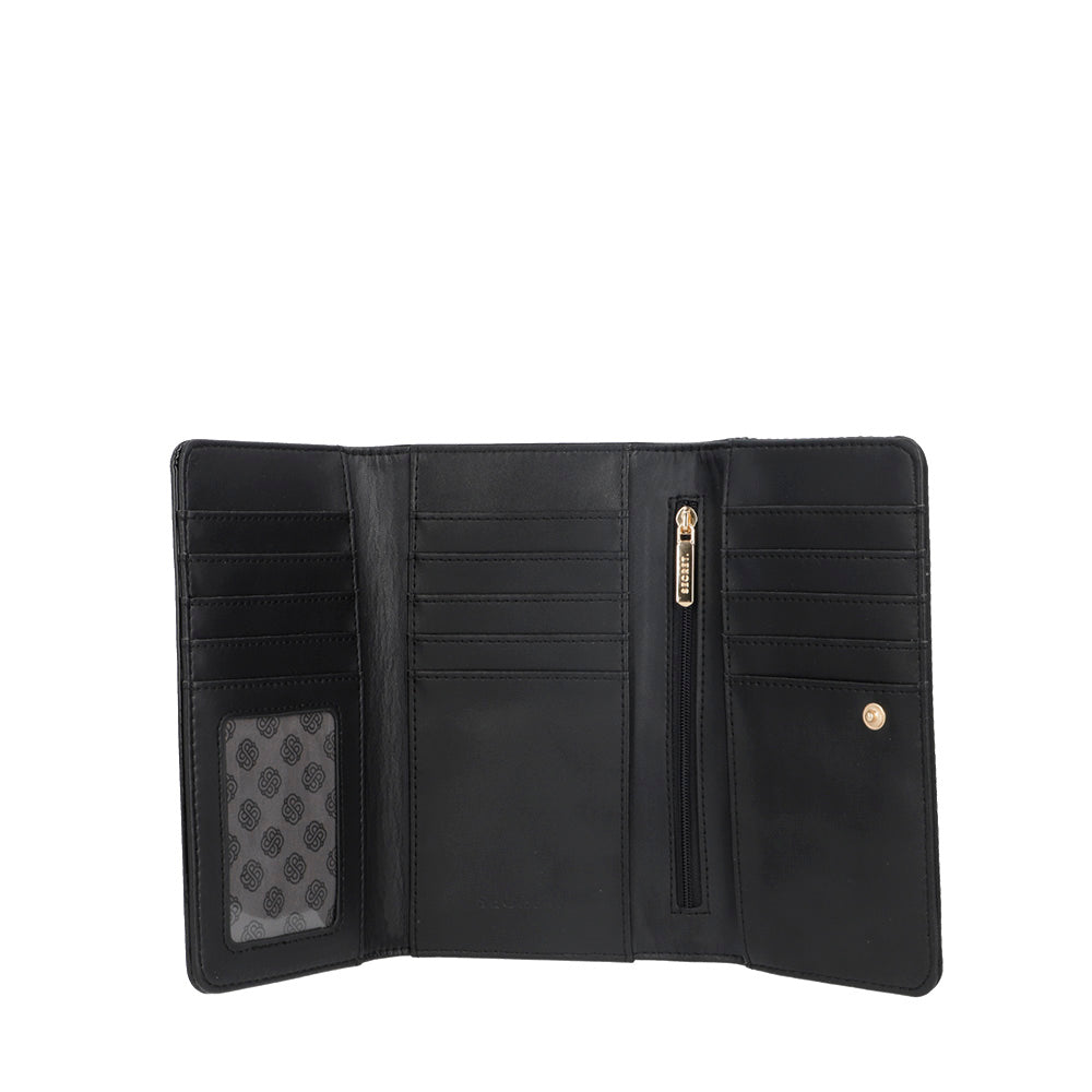 Saxoline Billetera Lourdes Negra Grande
