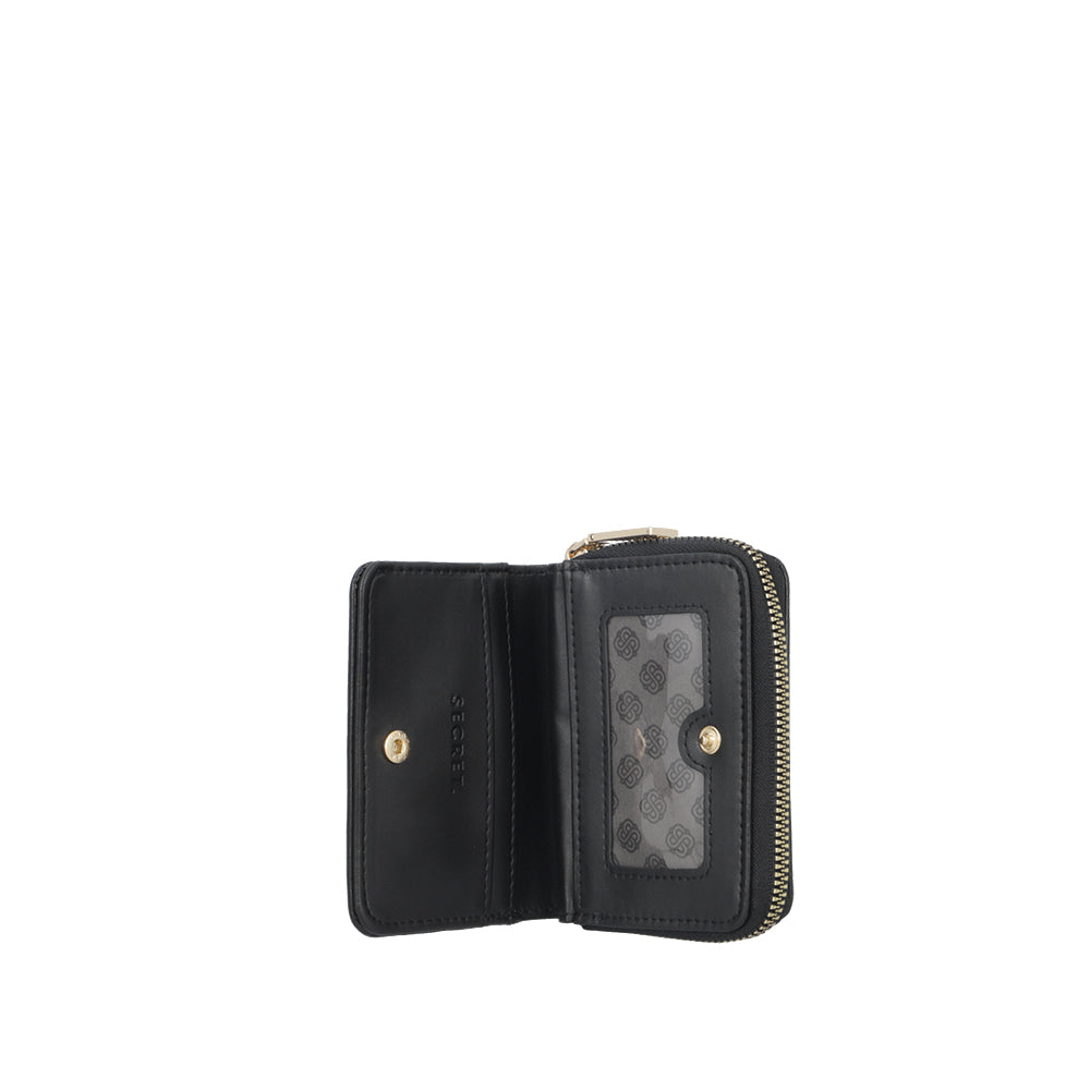 Saxoline Billetera Mantua Negra Pequeña