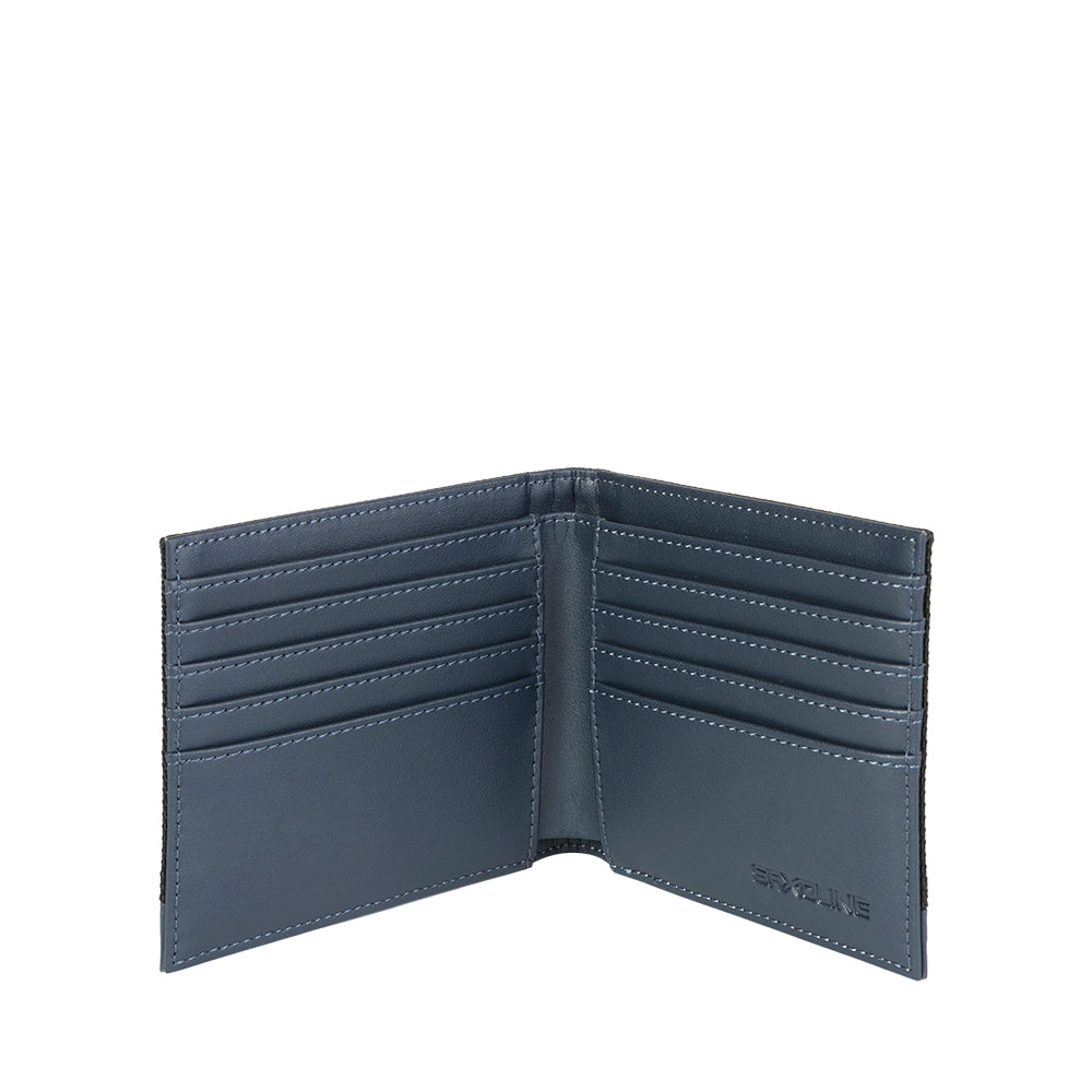 Saxoline Billetera Suburb 4SX Negro/Azul Marino M