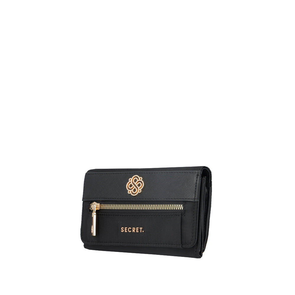 Saxoline Billetera Zurich Negra Mediana