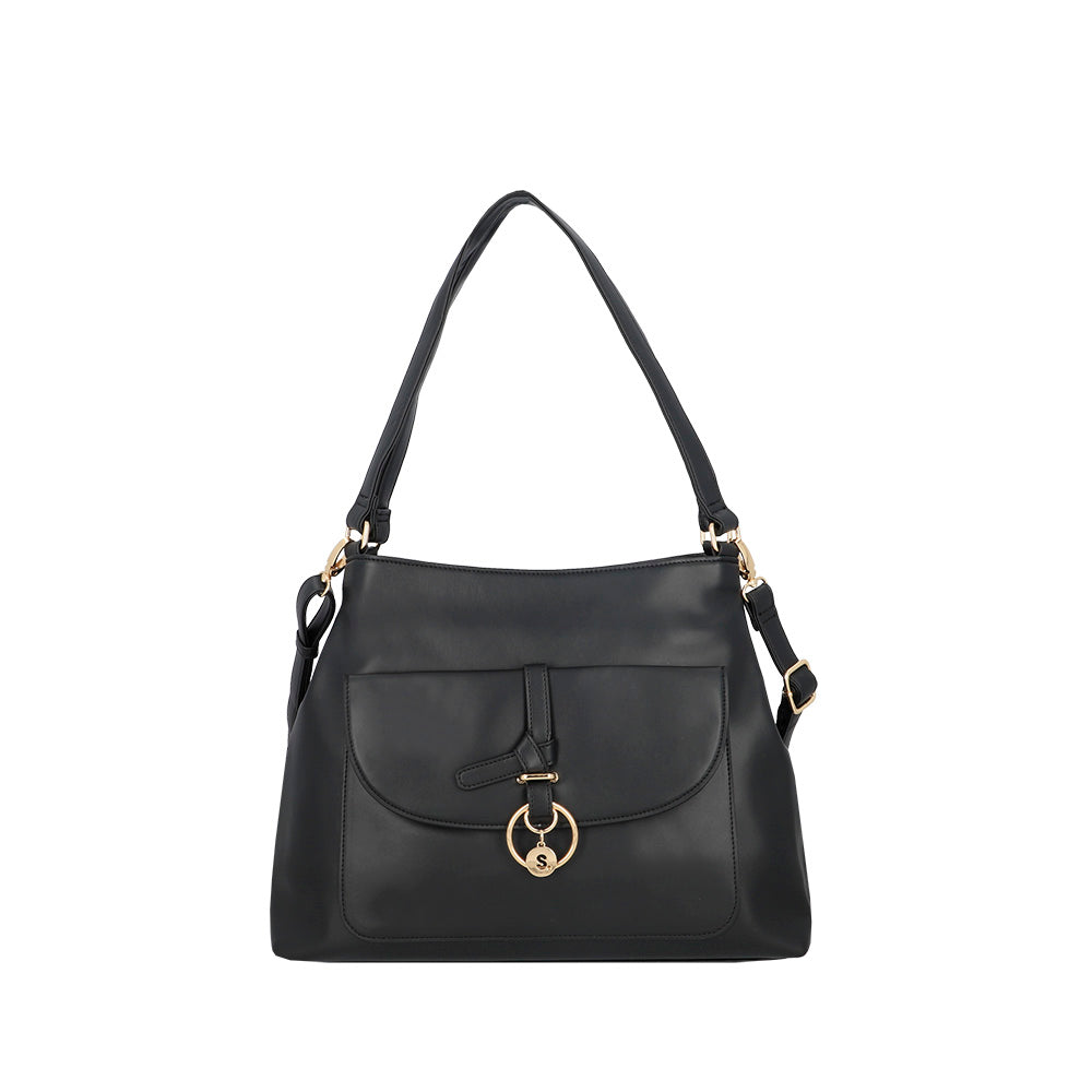 saxoline Cartera de hombro Mantua negra