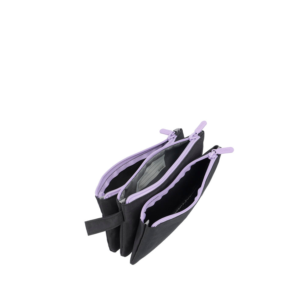 Saxoline Estuche Escolar Trinity Negro Lila