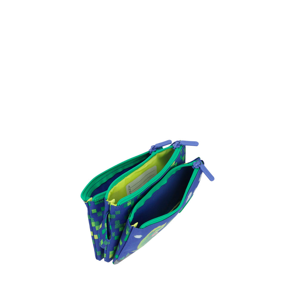 Saxoline Estuche Trinity Azul Dino