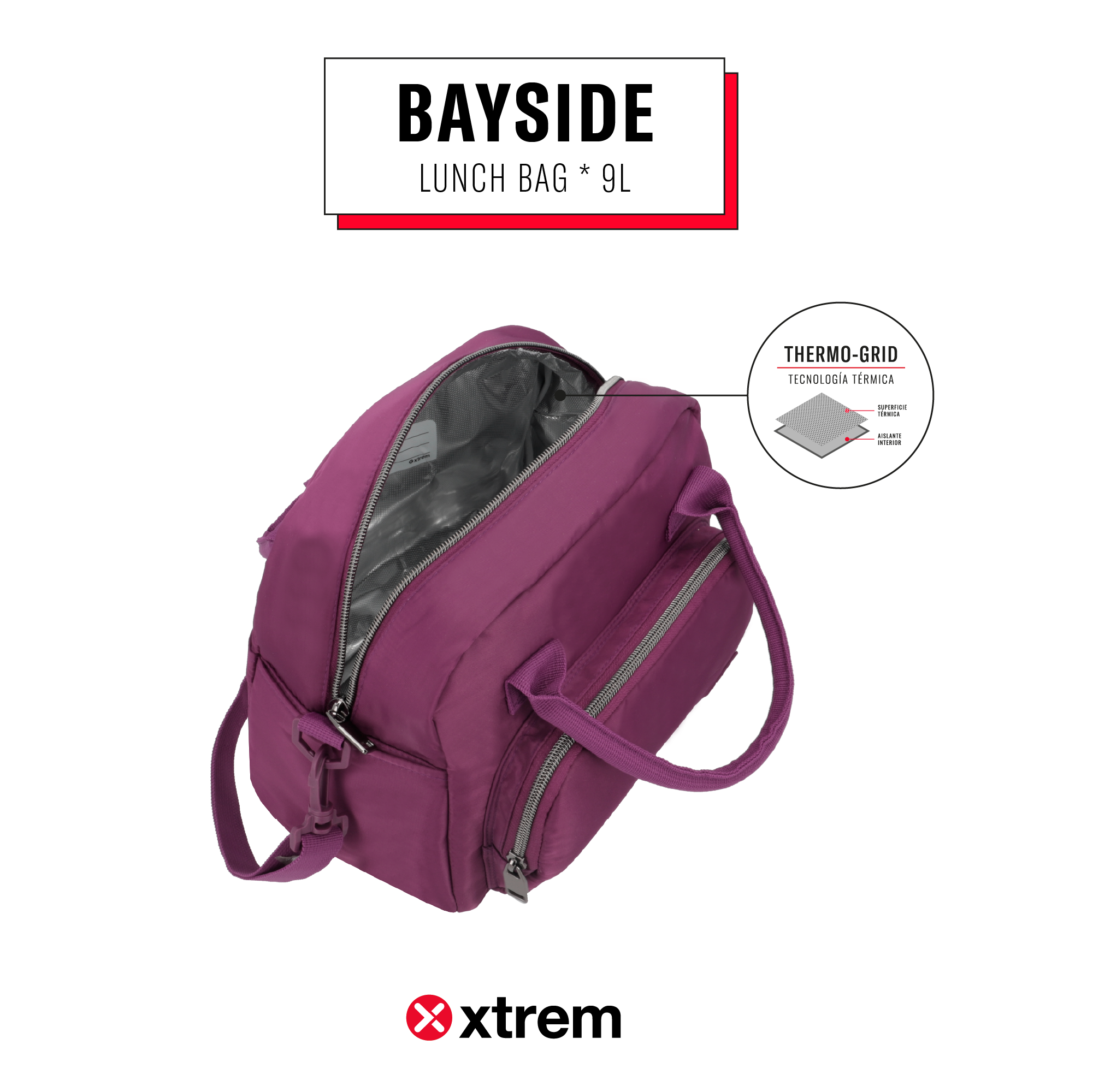 Saxoline Lonchera Térmica Bayside Morada