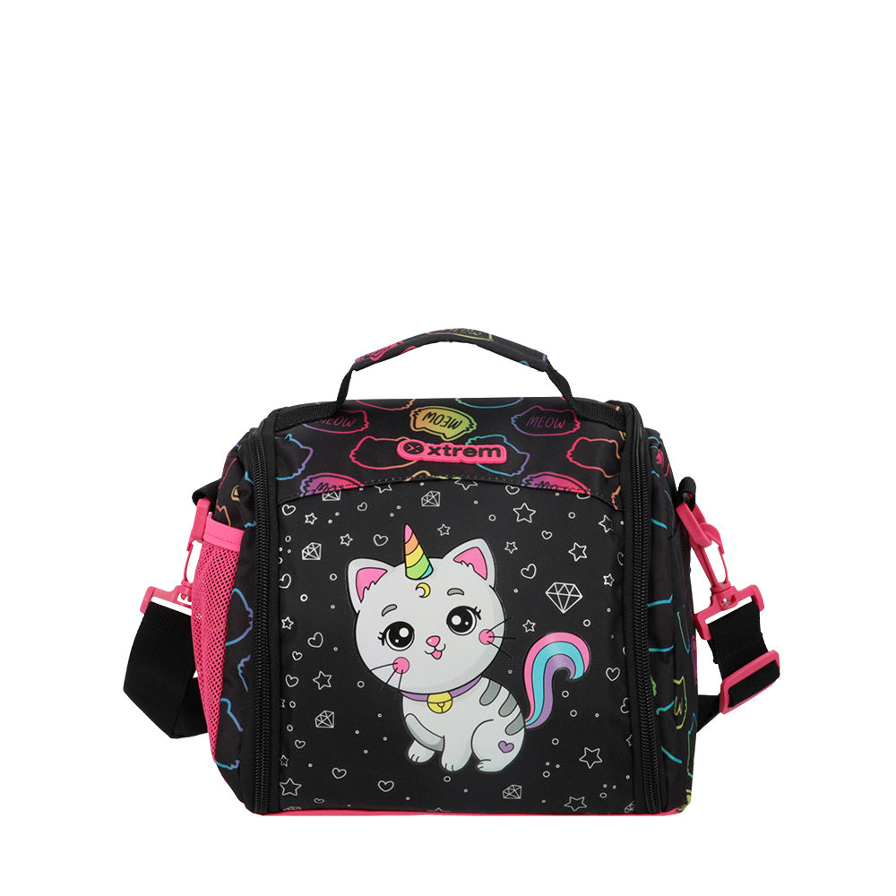 saxoline Lonchera térmica Break 3.0 negra gato