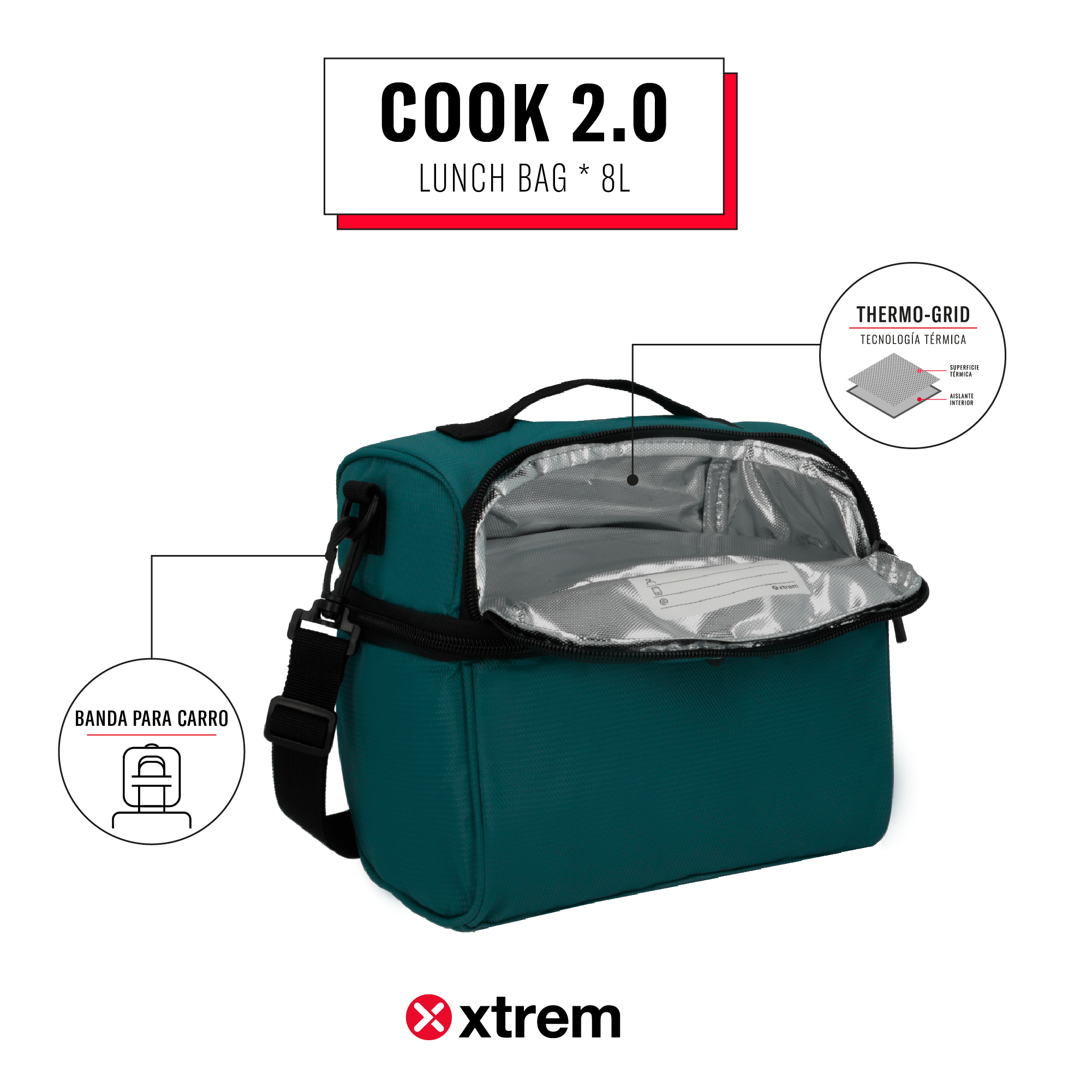 Saxoline Lonchera Térmica Cook 2.0 Azul