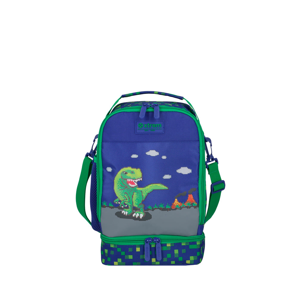 saxoline Lonchera térmica Lunch 2.0 azul dino