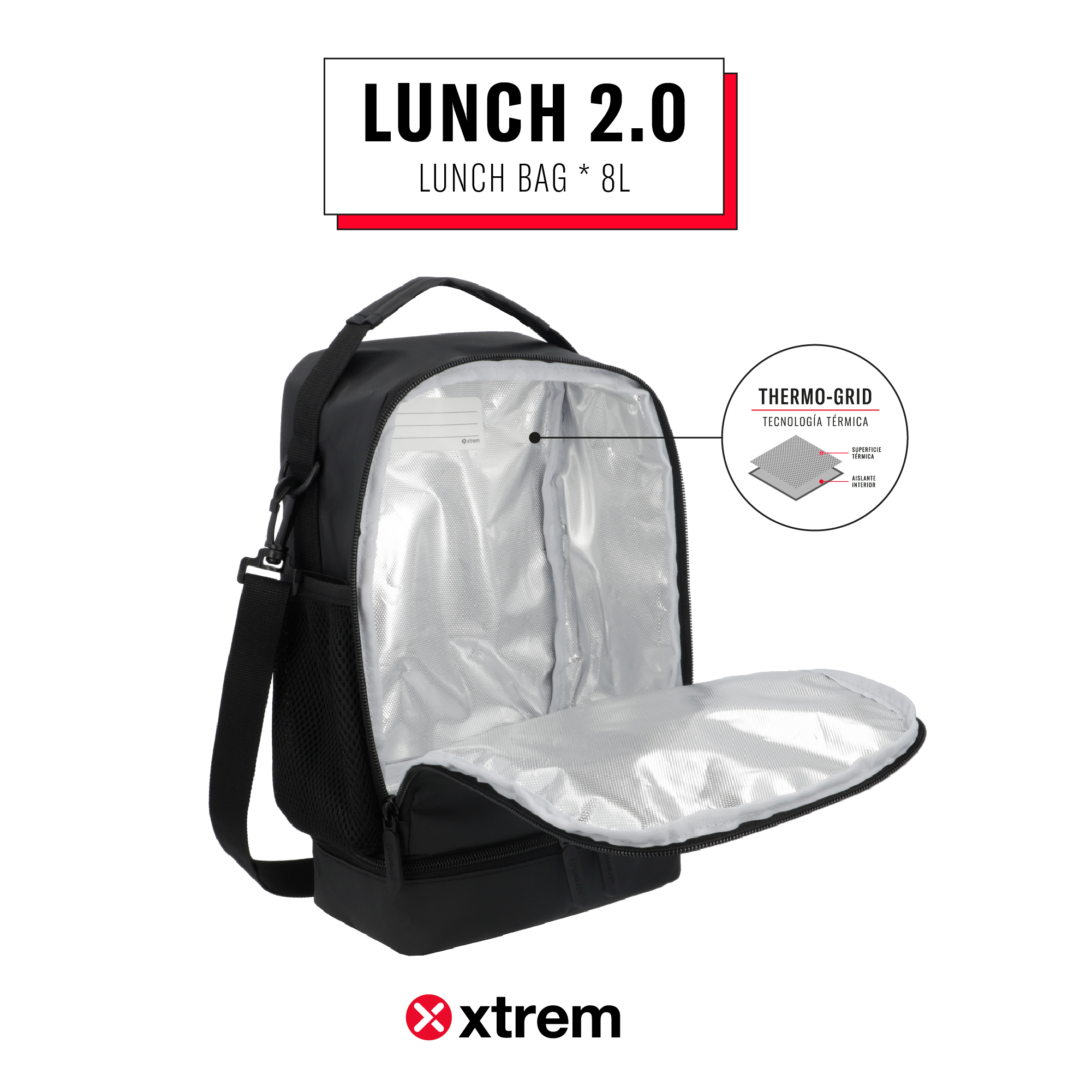 Saxoline Lonchera Térmica Lunch 2.0 Negra