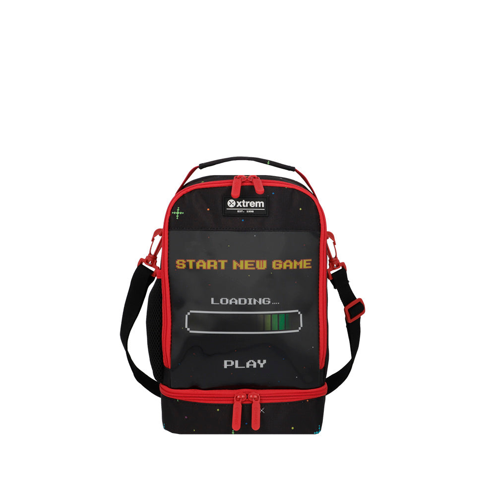 saxoline Lonchera térmica Lunch 2.0 negra gamer