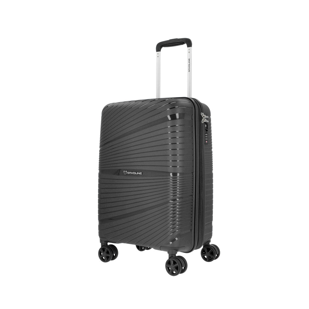 Saxoline Maleta De Cabina Argenta Impact Pro Negra