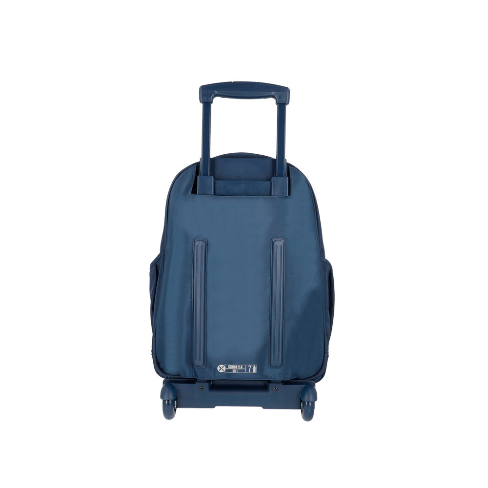 Saxoline Mochila Con Ruedas Cross 2.0 Azul Marino