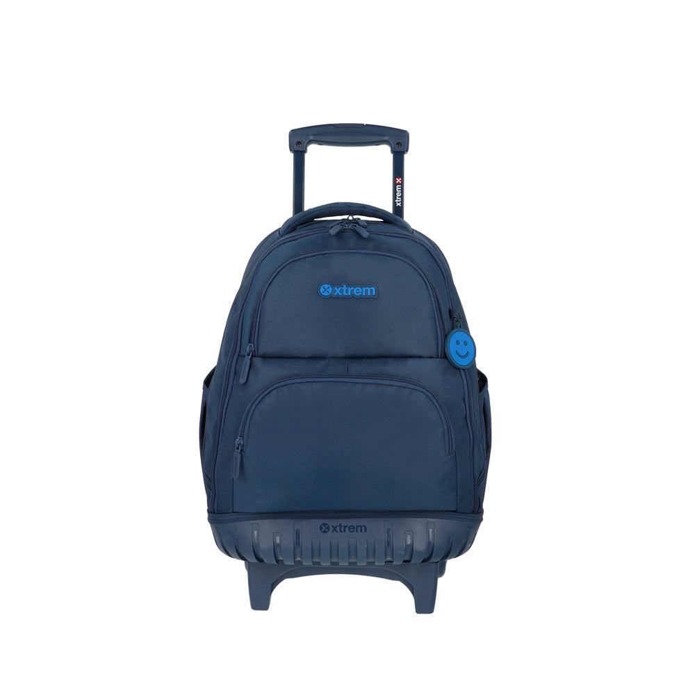 saxoline Mochila con ruedas Cross 2.0 azul marino