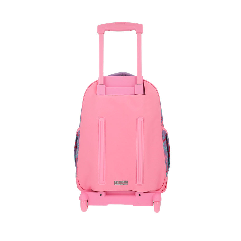 Saxoline Mochila Con Ruedas Cross 2.0 Cats Rosada