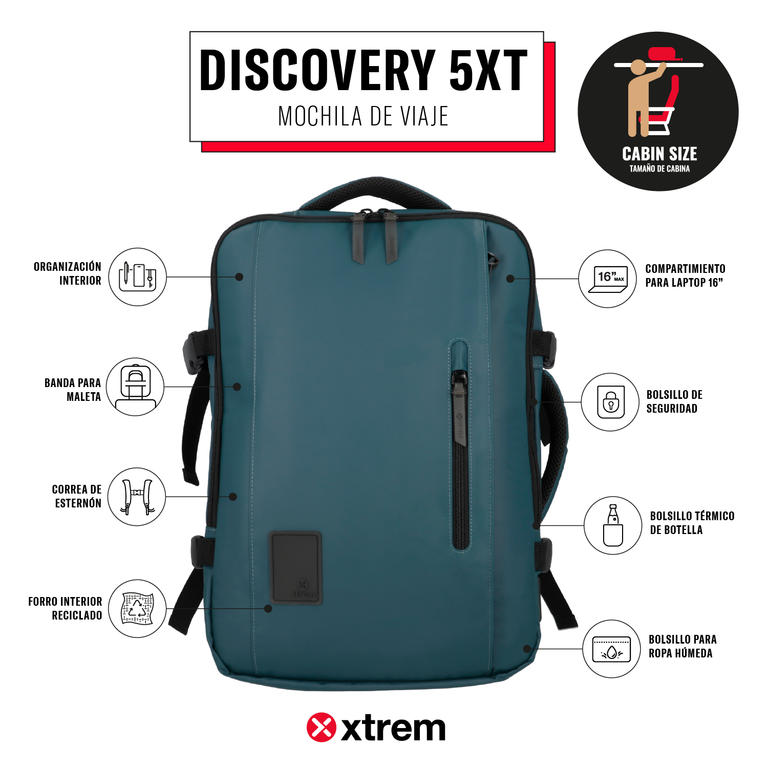 Saxoline Mochila De Viaje Discovery Eternity