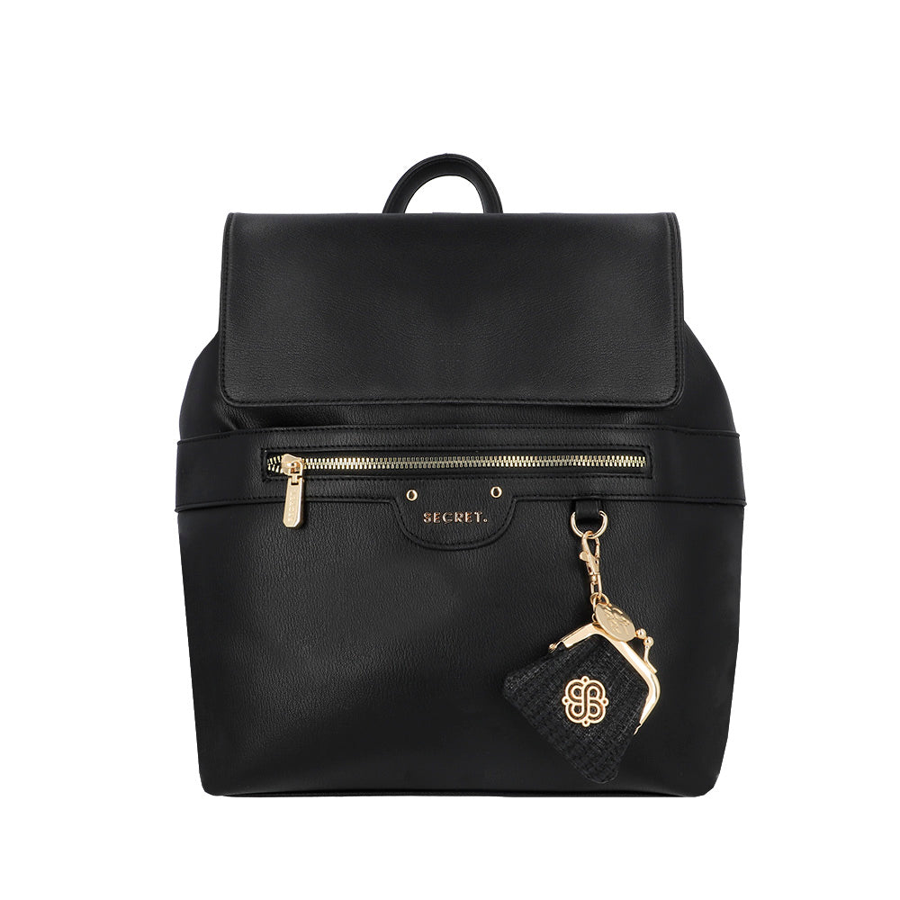 saxoline Mochila grande Lisse negra