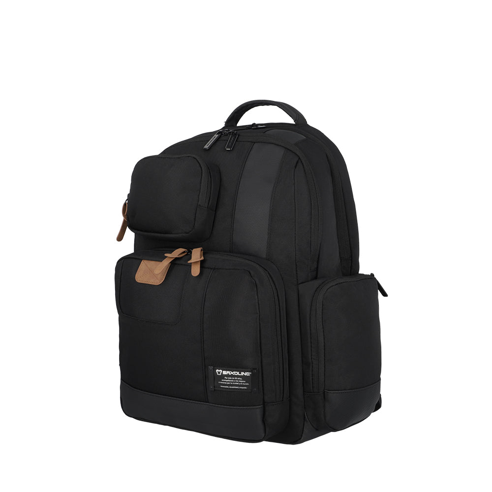 Saxoline Mochila Para Notebook City Plus Negro 17"