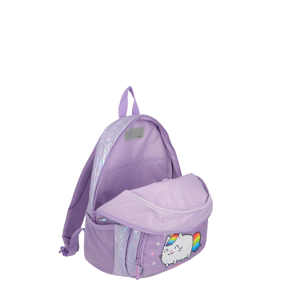 Saxoline Mochila Power Morada Gato