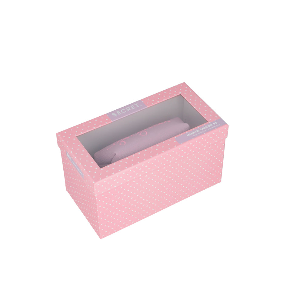 saxoline Pack 2 cosmetiqueros Niza rosados