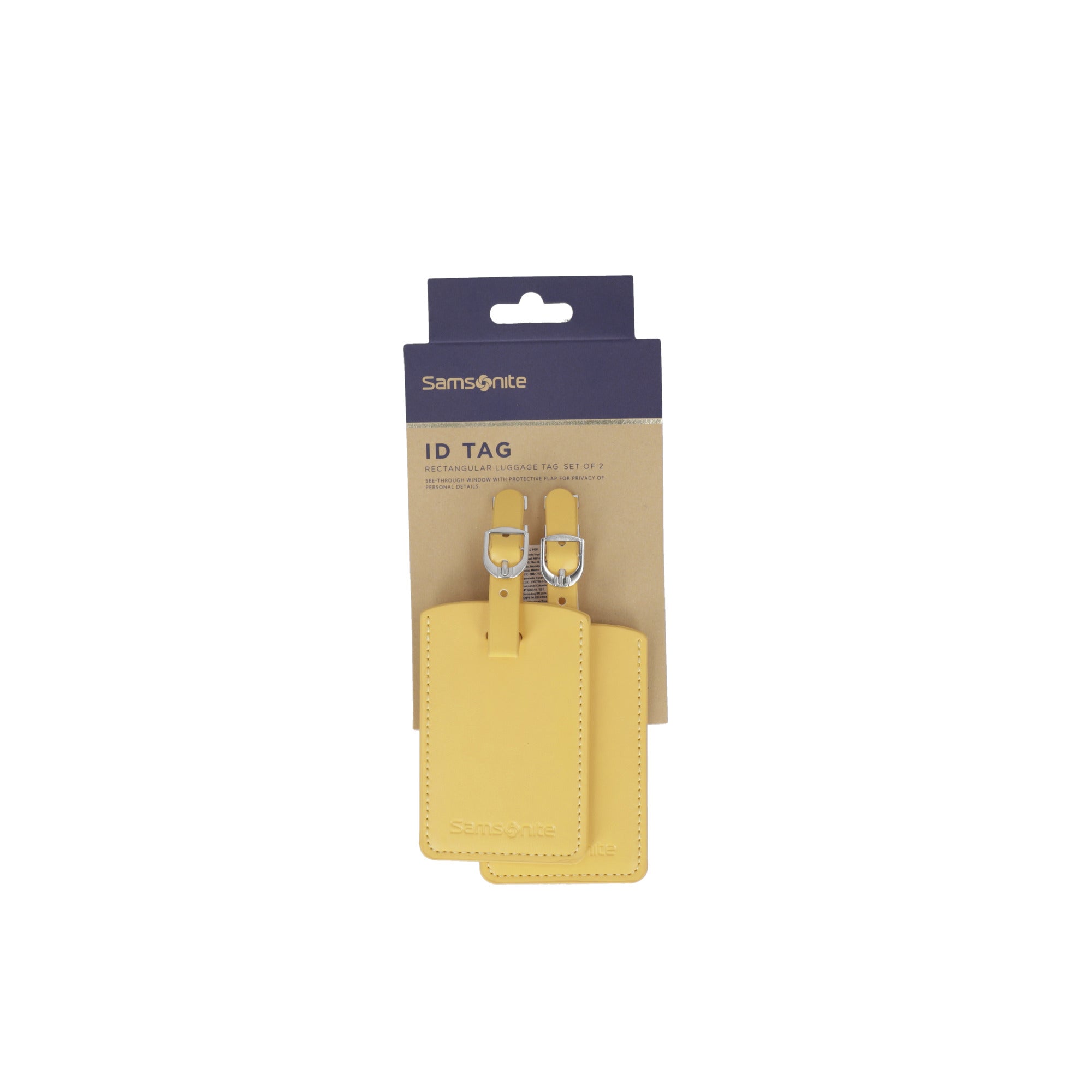 saxoline Pack 2 tag de maleta amarillo
