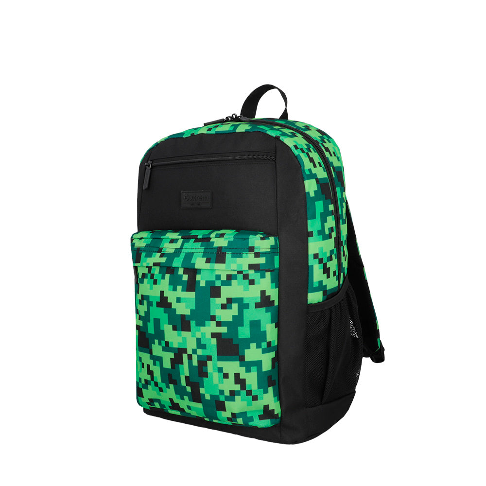 Saxoline Set Mochila + Bolso + Lonchera + Estuche Megapack 2.0 Verde