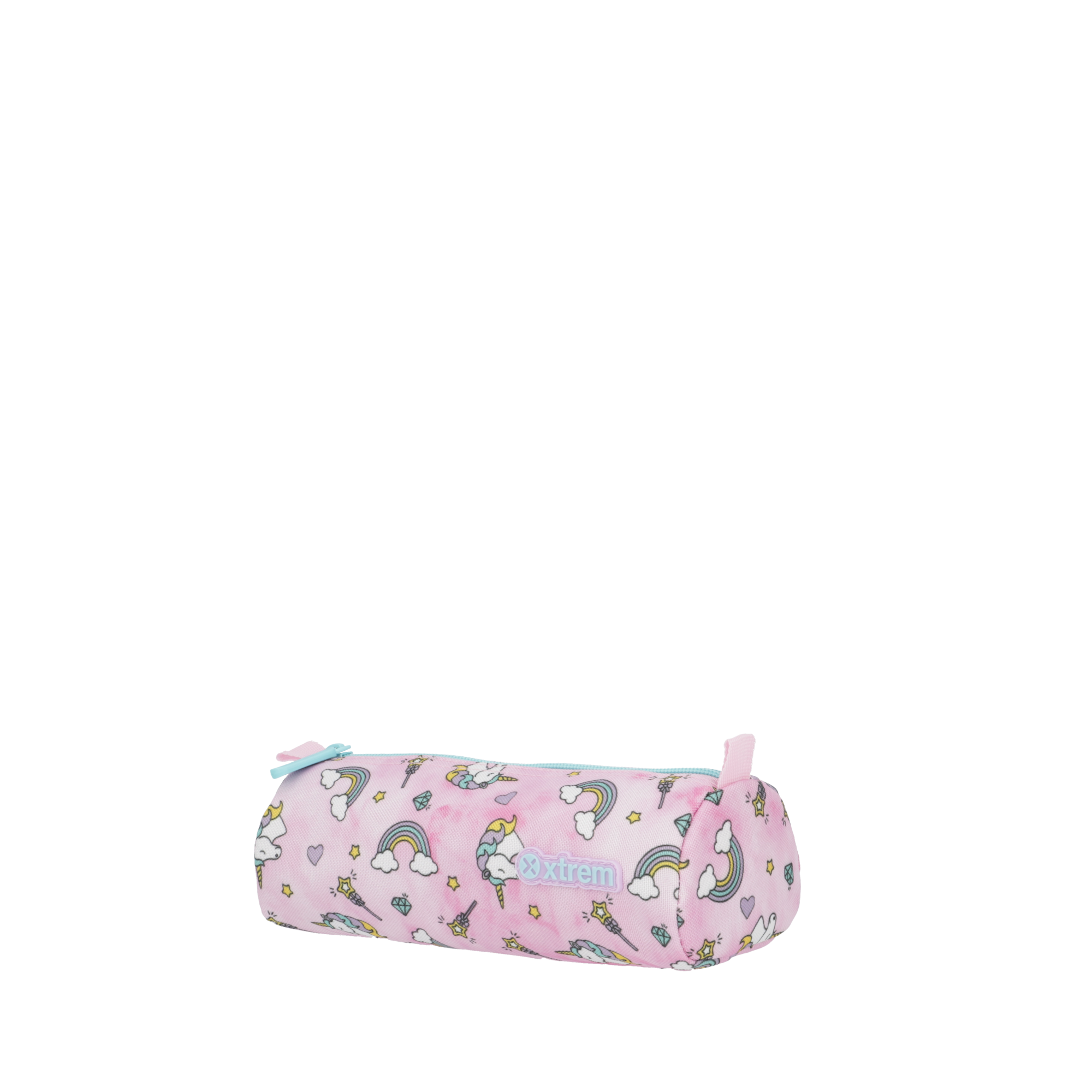 Saxoline Set Mochila Con Ruedas + Lonchera + Estuche New Run Pack Unicorn Rosado