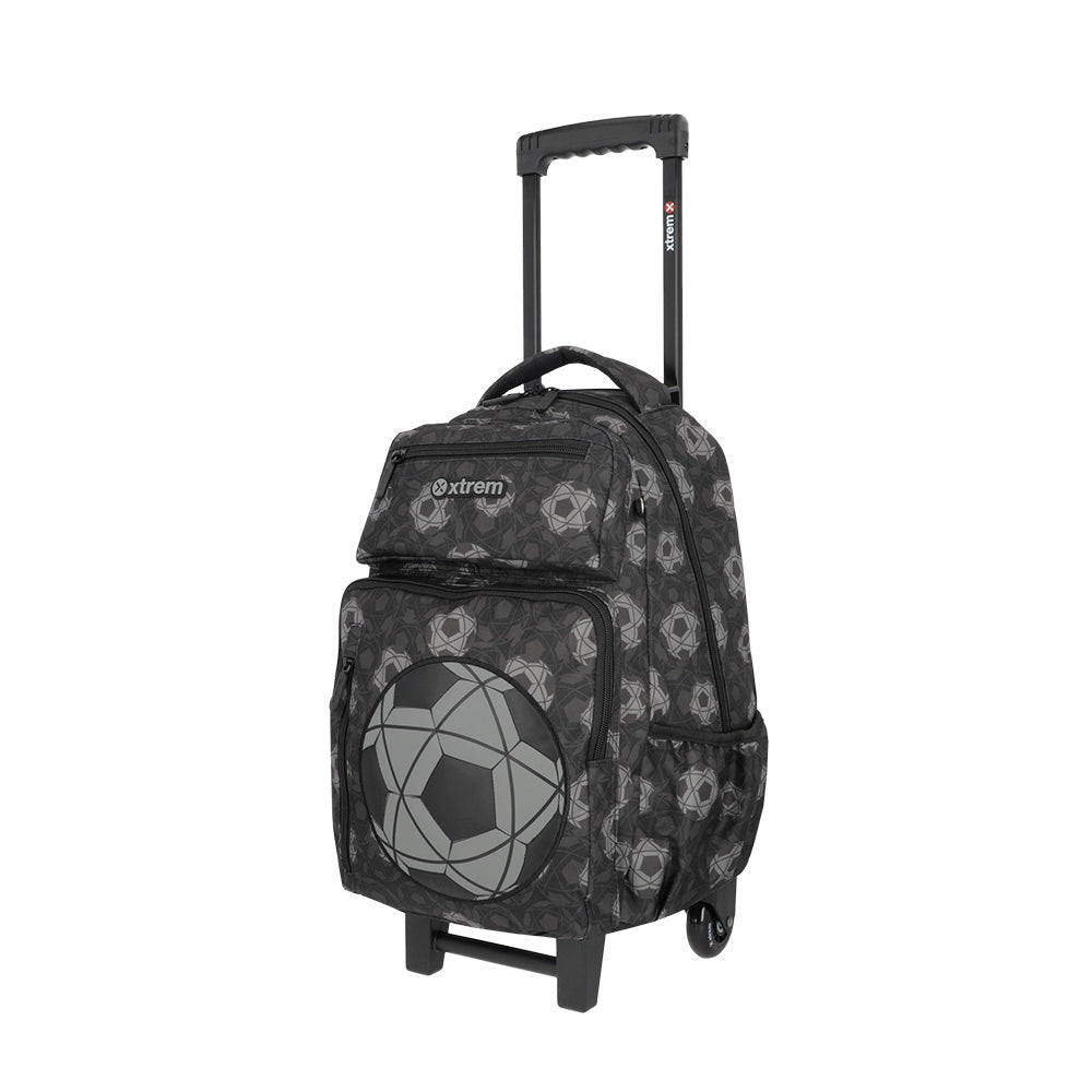 Saxoline Set Mochila + Lonchera + Estuche Run Pack Negro Fútbol