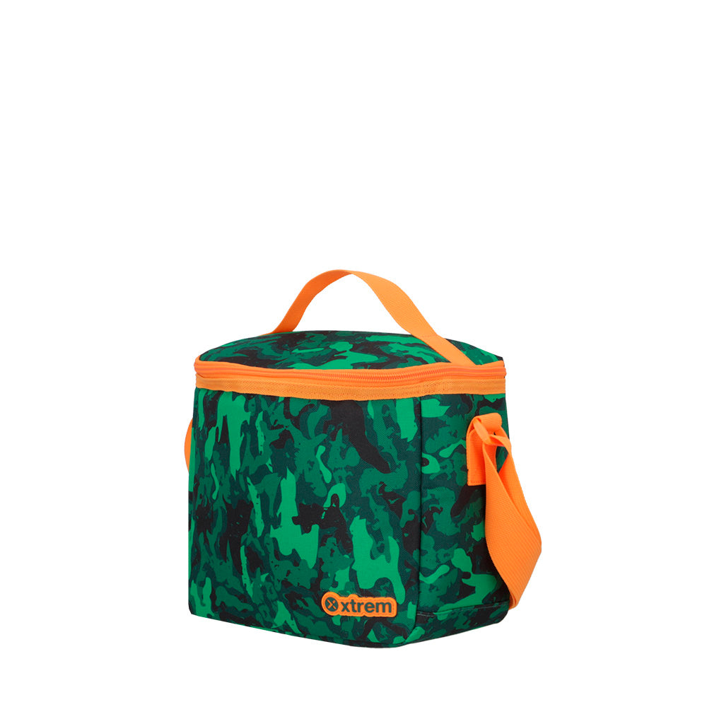 Saxoline Set Mochila + Lonchera + Estuche Run Pack Verde Dino