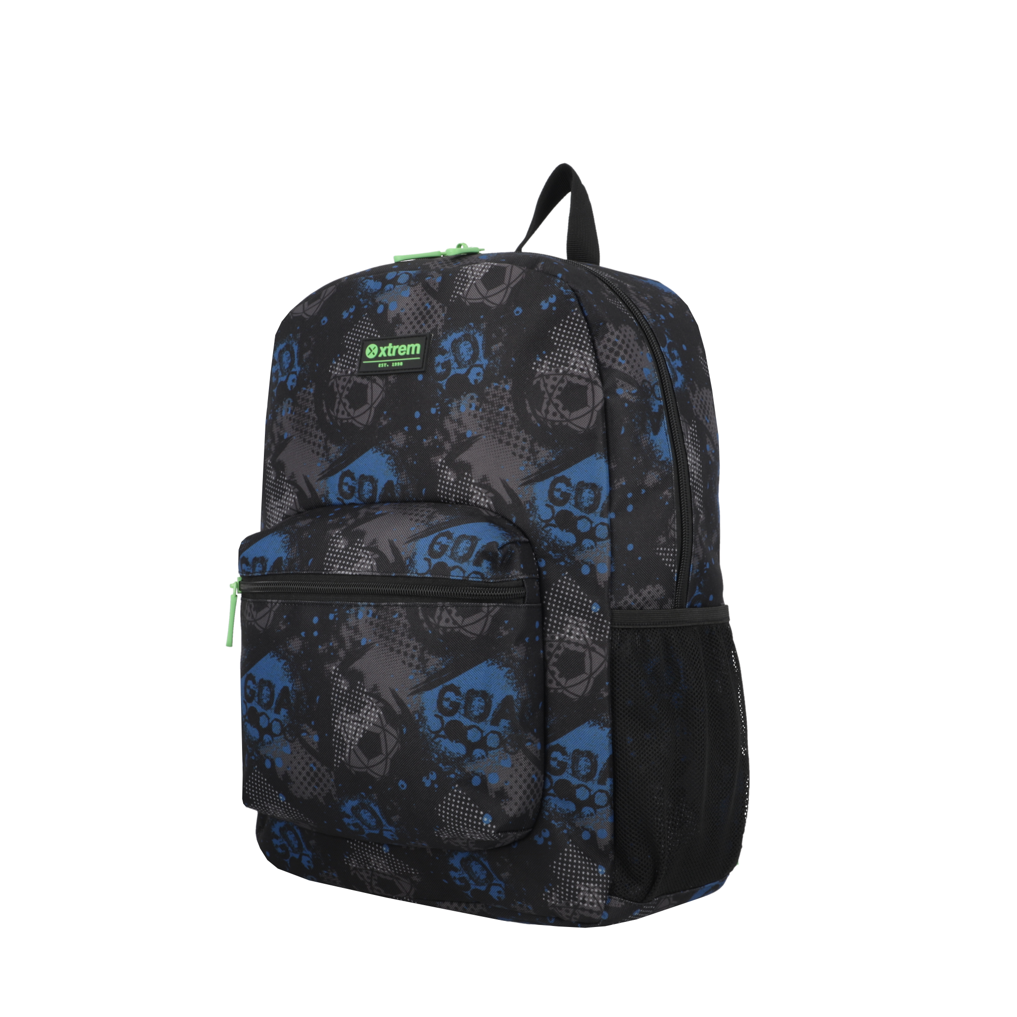 Saxoline Set Mochila + Lonchera + Estuche Triple Pack Negro Fútbol