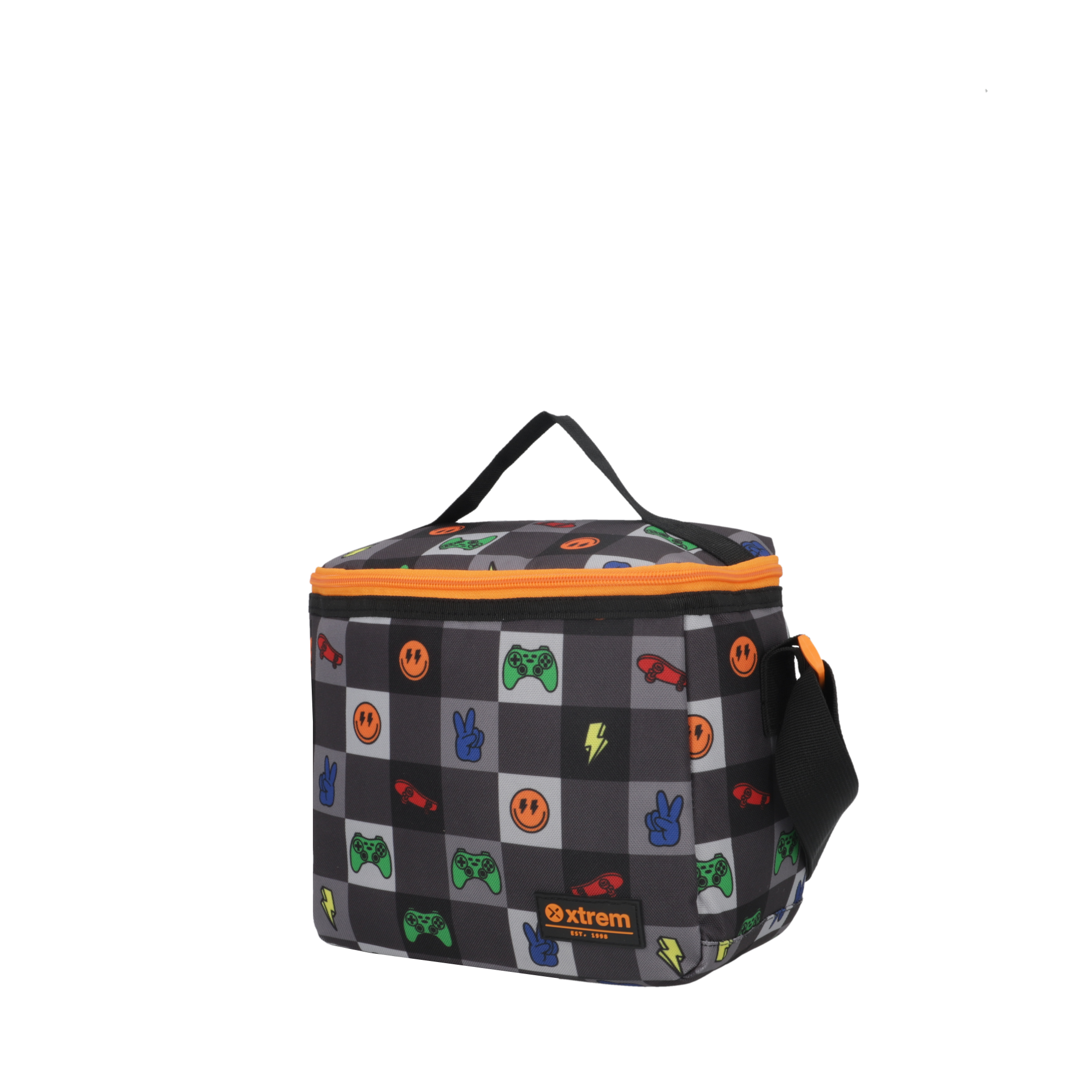 Saxoline Set Mochila + Lonchera + Estuche Triple Pack Negro Gamer