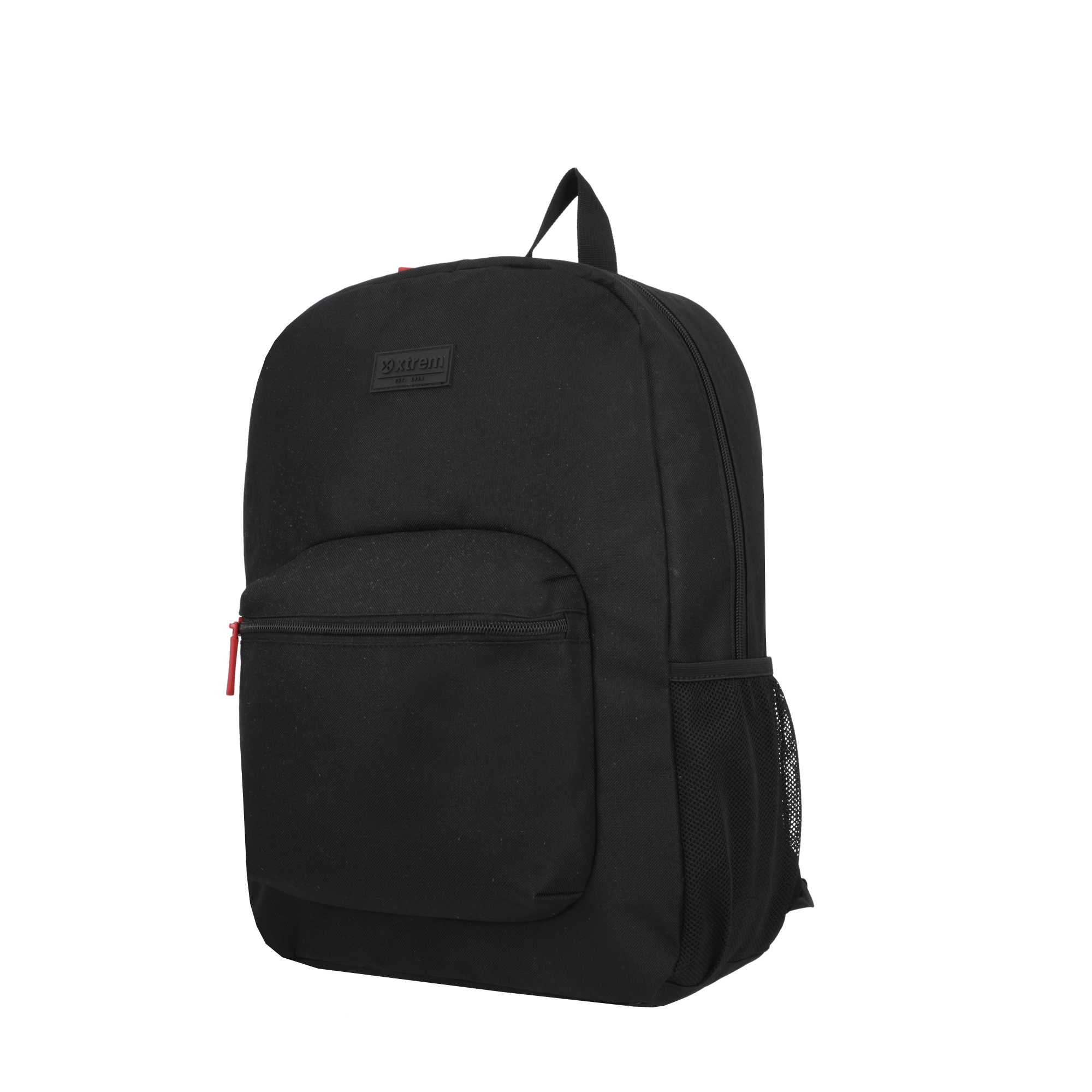 Saxoline Set Mochila + Lonchera + Estuche Triple Pack Negro/rojo