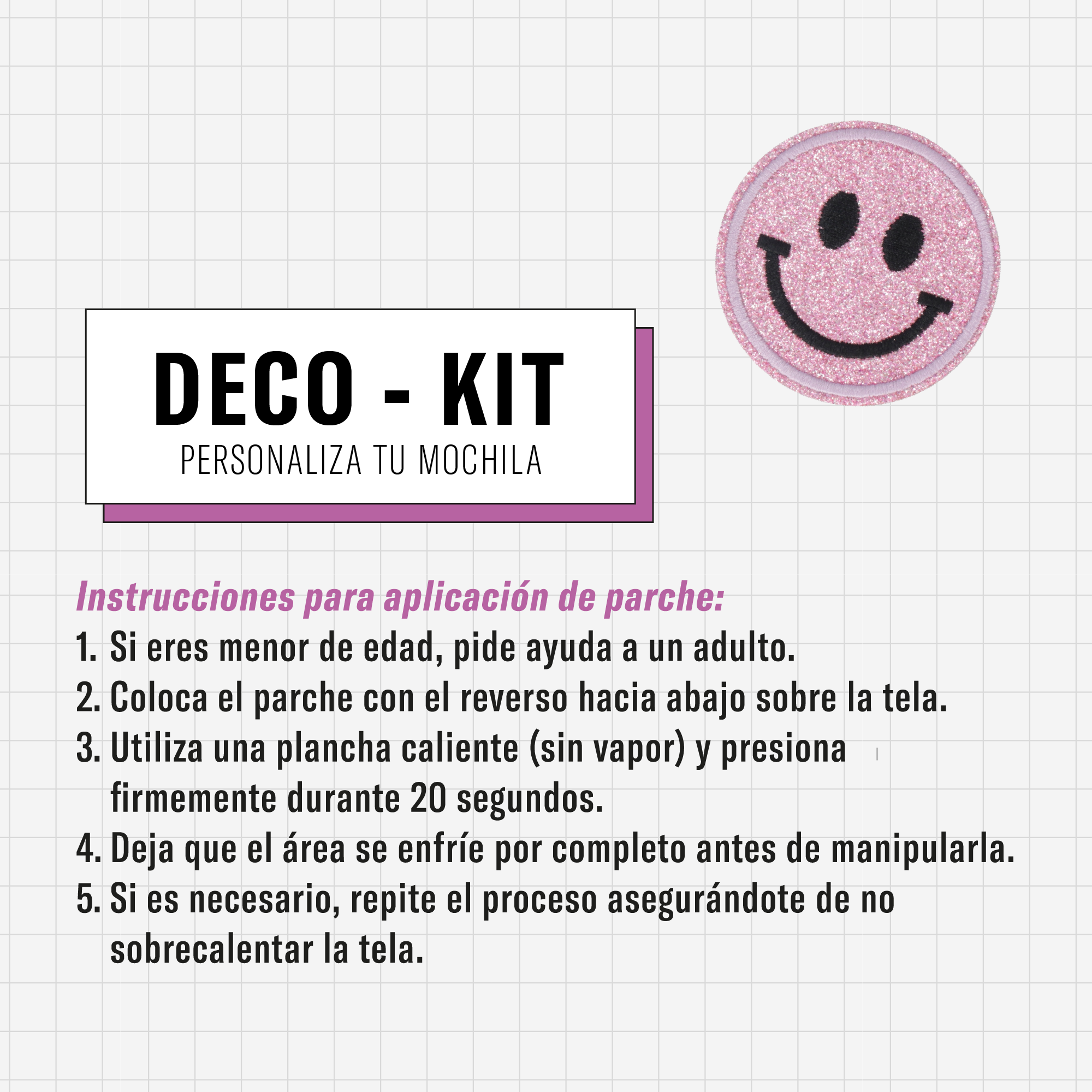 Saxoline Set Personalización Mochilas Deco-Kit Girl Power