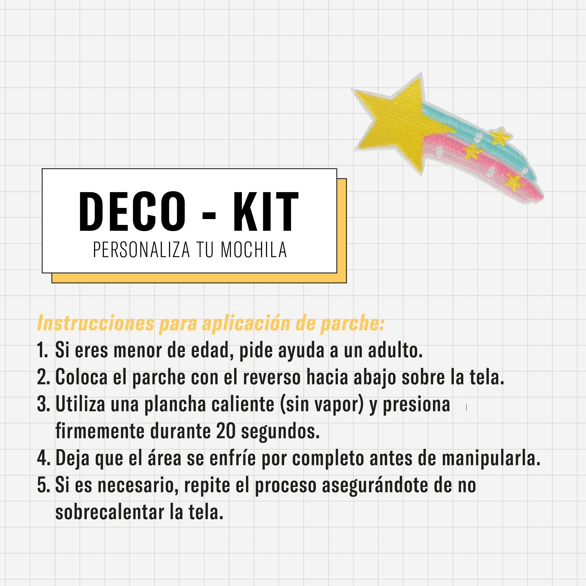 Saxoline Set Personalización Mochilas Deco-Kit Unicornios