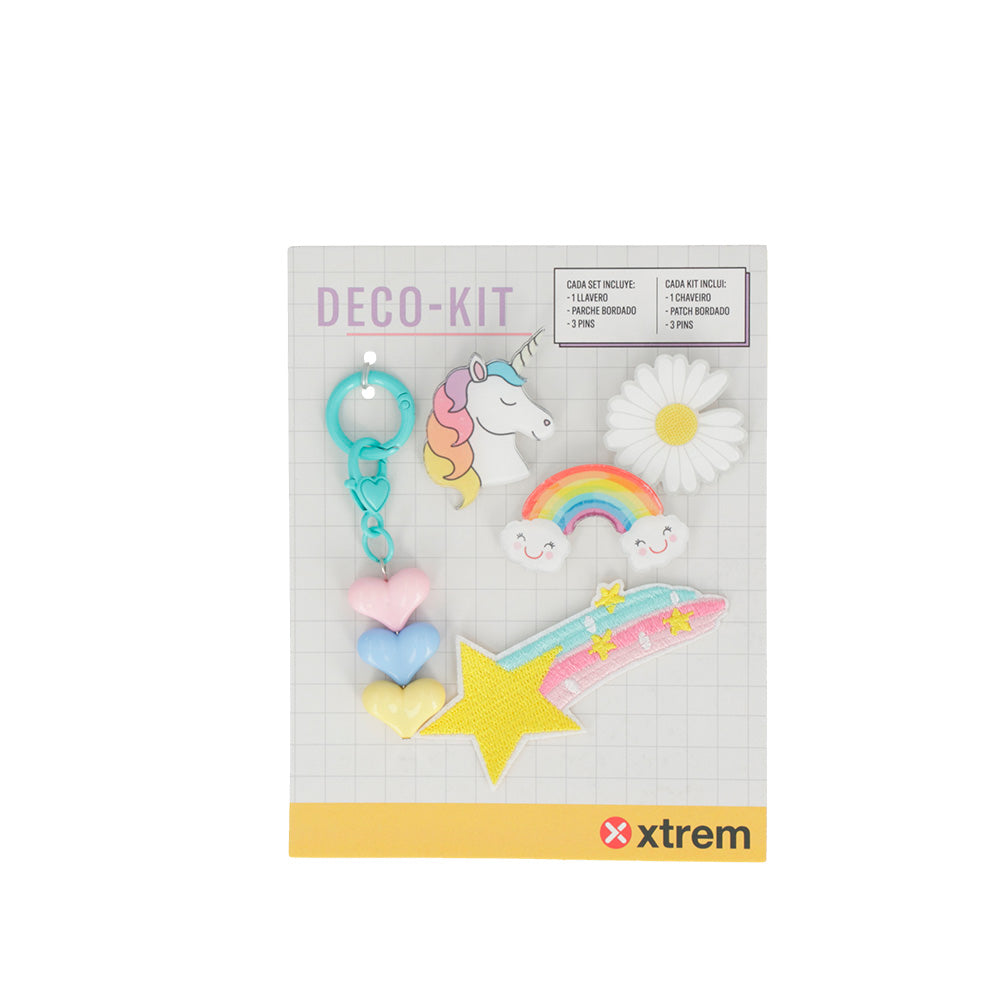 saxoline Set personalización mochilas Deco-Kit unicornios