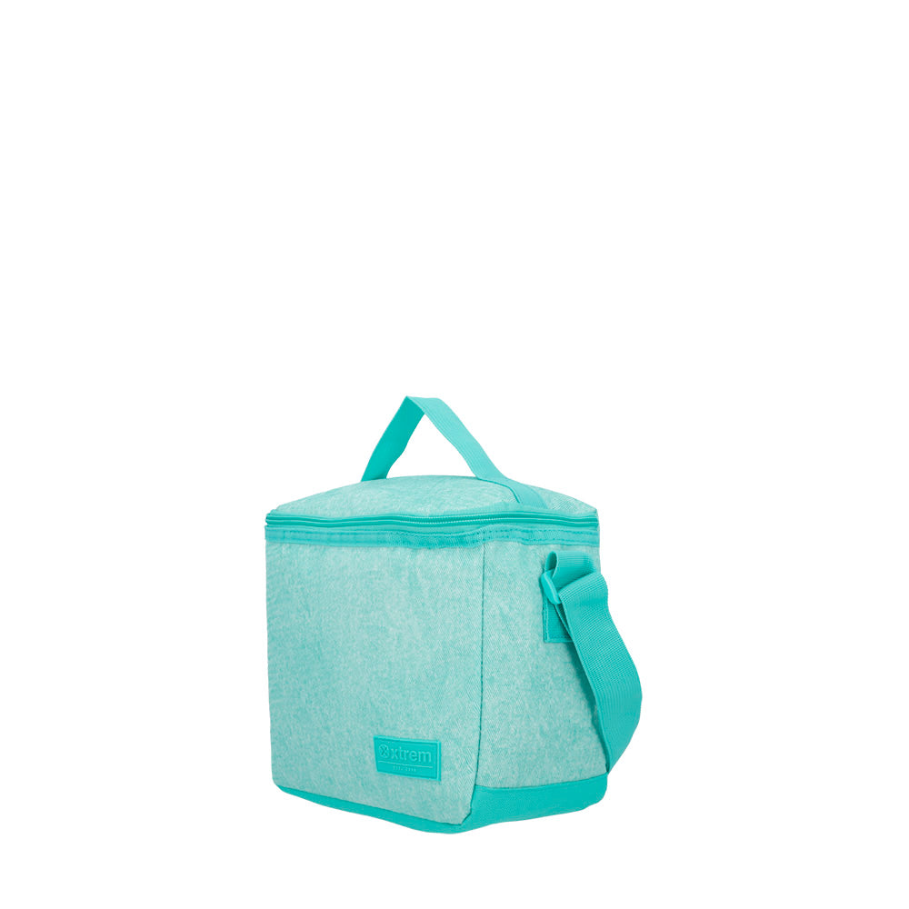 Saxoline Triple Pack Mochila Escolar + Lonchera + Estuche Mint Denim