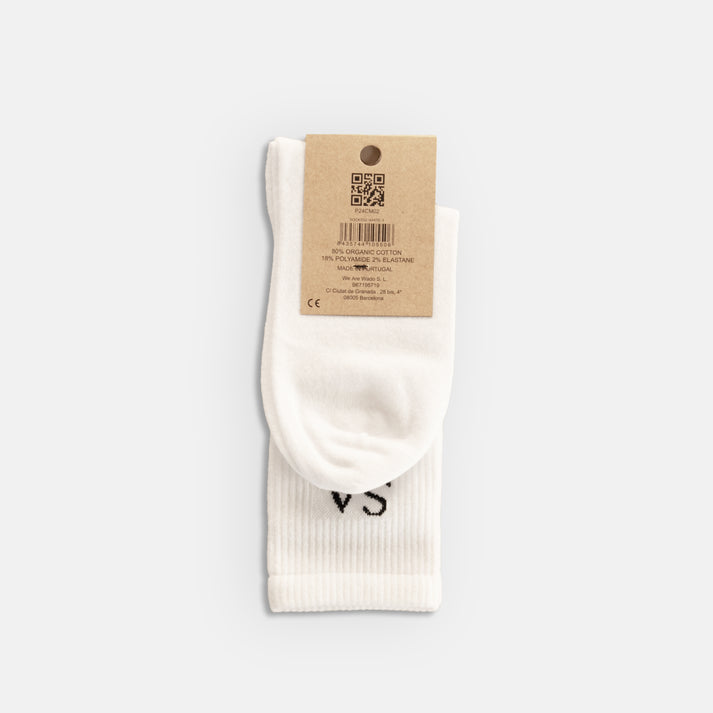 Saye Crew Everyday Socks - White