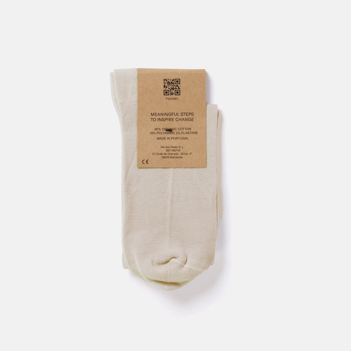 Saye Mid-crew Everyday Socks - Almond