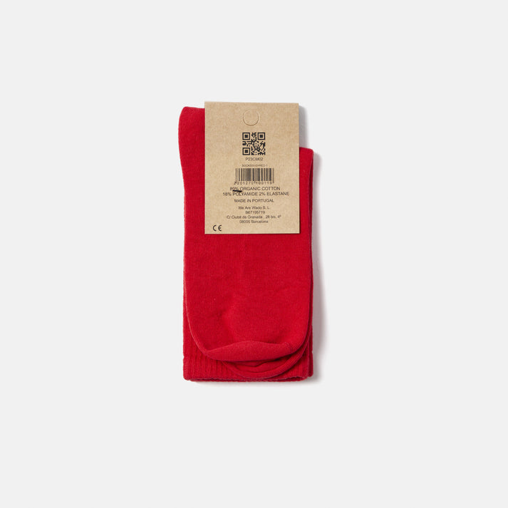 Saye Mid-crew Everyday Socks - Cherry