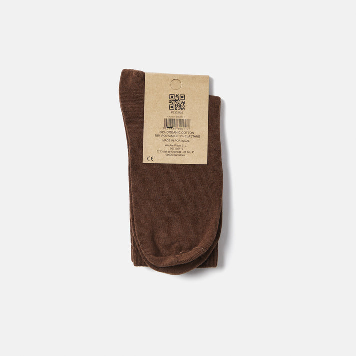Saye Mid-crew Everyday Socks - Chocolate